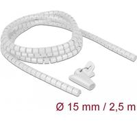 Delock tubo a spirale con strumento di estrazione 2,5 m x 15 mm bianco NEW