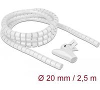 Delock tubo a spirale con strumento di estrazione 2,5 m x 20 mm bianco
