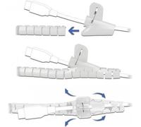 Delock tubo a spirale con strumento di estrazione 2,5 m x 30 mm bianco