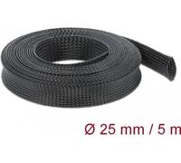 Delock tubo flessibile intrecciato estensibile 5 m x 25 mm nero NEW