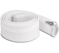 Delock Tubo intrecciato con chiusura lampo, resistente al calore, 1 m x 50 mm, bianco