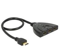 Delock UHD Switch 3x HDMI a 1x HDMI, cavo integrato da 50 cm NEW