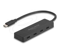 Delock USB 10 Gbps Type-C Hub con 4 x Buchse black black 64322