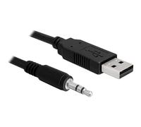 Delock USB 2.0/3.5 mm 1.8m 3.5mm Maschio USB Maschio 1,8 m Nero 83115