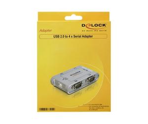 Delock USB 2.0> 4x Seriell Adapter per 4 x adattatore seriale 87414