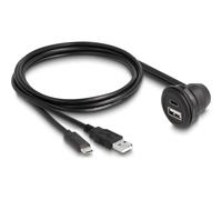 Delock USB 2.0 Kabel Typ-A Stecker e Type-C Cavo Digitale/dati 1 m 24-pole 88103