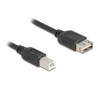 Delock USB 2.0 Kabel Typ-B Stecker zu EASY Typ-A Buchse 5 m - Kabel - Digital/Daten (81533)