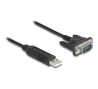 Delock Adattatore da USB 2.0 a RS-232 seriale con connettore seriale compatto con alloggiamento FTDI da 50 cm NEW