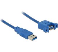 DeLOCK USB 3.0 A 1m cavo USB USB 3.2 Gen 1 3.1 Gen 1 USB A Blu (Delock Panel-mount - USB-kabel - USB T) NEW