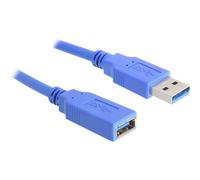 Delock USB 3.0-A M/F 1m 1 m USB A USB A Maschio/Femmina 5 Gbit/s Blu 82538