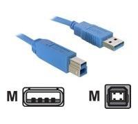 Delock USB 3.0 Cable 1.8m 1,8 m USB A USB B Maschio/Maschio Blu type-A 82434