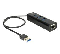 DeLOCK 62653 replicatore di porte e docking station per laptop Nero