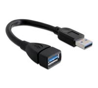 Delock USB 3.0 Type A Cable 0.15 m Black
