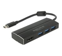Delock USB 3.1 Gen 1 Adapter Type-C zu 3 x 3.0 Typ-A Hub+ 1 HDMI 63931