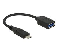 Delock USB 3.1 Gen 2 Type-C/Typ-A Kabel C A black Cavo Digitale/dati 65684