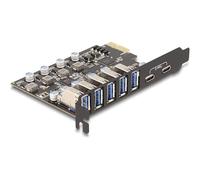 Delock USB 5 Gbps PCI Express x1 Karte zu 5 x extern Typ 2 Type-C (90346)
