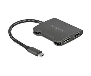 DeLOCK USB-C Splitter>2xHDMI MST 4K 60Hz | 87778