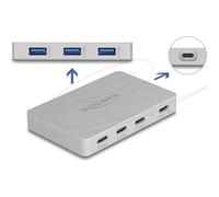 DeLOCK 64279 hub di interfaccia USB 3.2 Gen 2 (3.1 Gen 2) Type-C 10000 Mbit/s Grigio