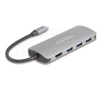 DeLOCK 64323 hub di interfaccia USB 3.2 Gen 2 (3.1 Gen 2) Type-C 10000 Mbit/s Grigio