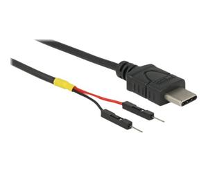 Delock USB Stromkabel Typ-C auf 2 x Pfostenstecker einzeln Strom Cavo 85419