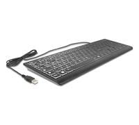 Delock USB Tastatur kabelgebunden 1.5 m schwarz mit XXL Buchstaben und (12170)