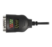 Delock USB Typ-A zu Seriell DB9 Adapter con 9 LED RS-232 Tester 90497