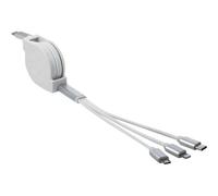 Delock USB Type-C 3 in 1 AufrollladeCavo per Lightning Micro Cavo 85844