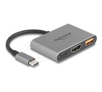 Delock USB Type-C Adattatore per HDMI 4K 30 Hz con Typ-A Adattatore 61071