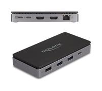 DeLOCK - 88271 Docking Station USB Type-C 4K - Dual HDMI MST / USB / Gibabit LAN / PD 3.0 85 W - SPEDIZIONE GRATUITA