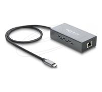 Delock USB Type-C Netzwerk Adapter LAN 1 x RJ45 PoE Nic 1000 Mbps 81633