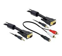 DeLOCK - VGA-Kabel - DB-15, Mini-Phone Stereo 3.5 mm (M) - DB-15, Mini-Phone Stereo 3.5 mm (M) - 5 m