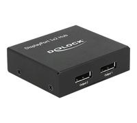 Delock Video-/Audio-Splitter 2 x DisplayPort Cavo 87691