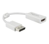 Adattatore video DeLOCK DisplayPort a HDMI 0,1 m bianco