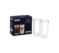 Delonghi Bicchieri Cold Brew in vetro a doppia parete, 300 ml, set di 2 DLSC325