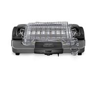 De’Longhi BQ 60.X barbecue per l'aperto e bistecchiera Grill Da tavolo Elettrico Nero, Grigio 1900 W