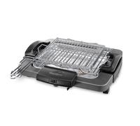 De'Longhi BQ60.X Griglia da tavolo con piastra girevole, potenza 1900 Watt