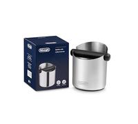 De'Longhi Coffee Knock Box DLSC084, Raccolta Fondi Caffè, Acciaio Inossidabile, Base in Gomma Antiscivolo, Barra Rimovibile, Struttura Forte e Stabile, Facile da Pulire