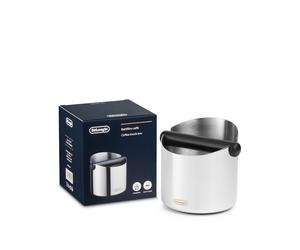 Delonghi contenitore batti filtro caffè acciaio lucido 128mm diametro taglio 45°