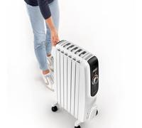 De'Longhi Dragon EasyTronic TRD50615 - Termoventilatore con 12 livelli di temperatura, interfaccia EasyTronic con termostato di sicurezza, effetto camino con 6 nervature per ambienti fino a 45 m³