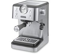 De'Longhi Linea Classic EM450.M, Macchina da Caffè Manuale con Schiumatore, Macchina Espresso Barista, Ugello per Cappuccino, Filtro Doppia Parete, 15bar, Tazze Fino 13cm, Acciaio Inossidabile/Metallo