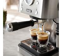 De'Longhi EM450.M Macchina per caffè espresso manuale +2 bicchieri in vetro