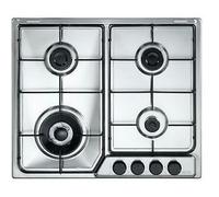 DELONGHI FFA46ASDV PIANO COTTURA 4 FUOCHI VALOVOLE SICUREZZA ACCIAIO INOX [EEK: E]