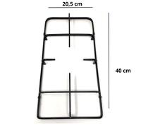 Delonghi griglia cucina smaltata nera 1 fuoco centrale 40 x 20,5 cm