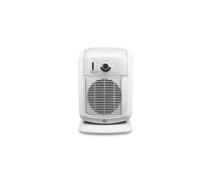 De'Longhi HBC 3032 Termoventilatore Caldobagno, 3 livelli di potenza, Funzione ECO-SILENCE, Protezione antigoccia, Ventilazione estiva, Avvolgicavo, per ambienti fino a 65 m³