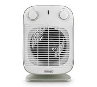 De'Longhi HFS50B20.GR Termoventilatore, Silenzioso e leggero, 3 livelli di potenza, ventilazione estiva, protezione antigoccia, maniglia, dispositivo di sicurezza, luce, protezione antigelo, Salvia