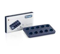 De'Longhi Ice Tray, Stampo per Ghiaccio, A forma di Chicchi di Caffè, Ideale per Caffè Gelato, Stampo con 10 Scompartimenti per Cubetti a forma di Chicco, Silicone