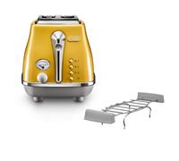 Grille -Pain - Delonghi - Icona Capitals - 2 fette - 900W - Viennoiseries Heating - Yellow