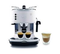 De'Longhi ICONA ECO311.W Macchina da Caffè Espresso Manuale e Cappuccino, in Polvere e Cialde E.S.E., Spegnimento Automatico, Serbatoio Estraibile da 1.4L, Potenza 1100W, Scaldatazze, Bianco