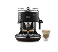 De'Longhi Icona Vintage ECOV311.BK Macchina da Caffè Espresso Manuale e Cappuccino, Caffè in Polvere o in Cialde E.S.E., 1100 W, Nero