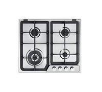 De Longhi IF 46 PRO-N Piano Cottura 4 Fuochi a Gas 60 cm (1 Bruciatore Tripla Corona) colore Inox